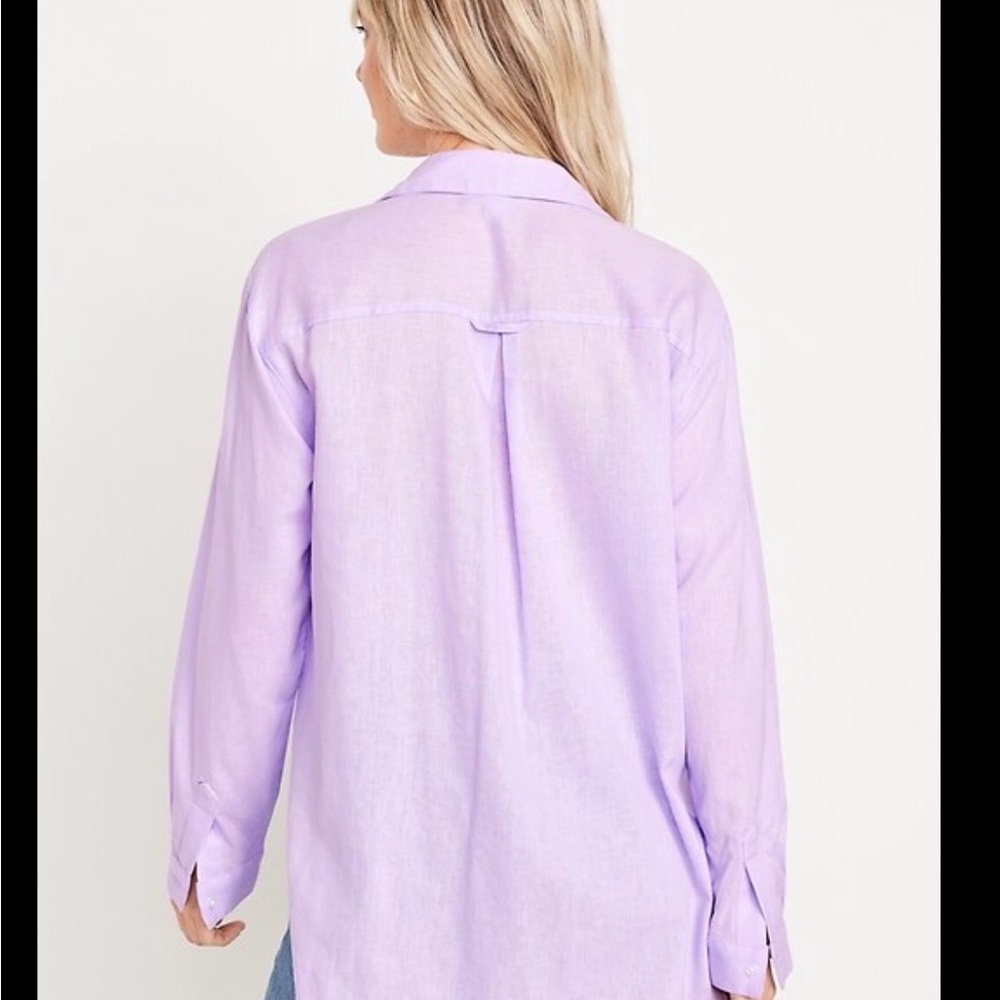 MOVING SALE GAP Lavender Button-Up Shirt - Women Tops
